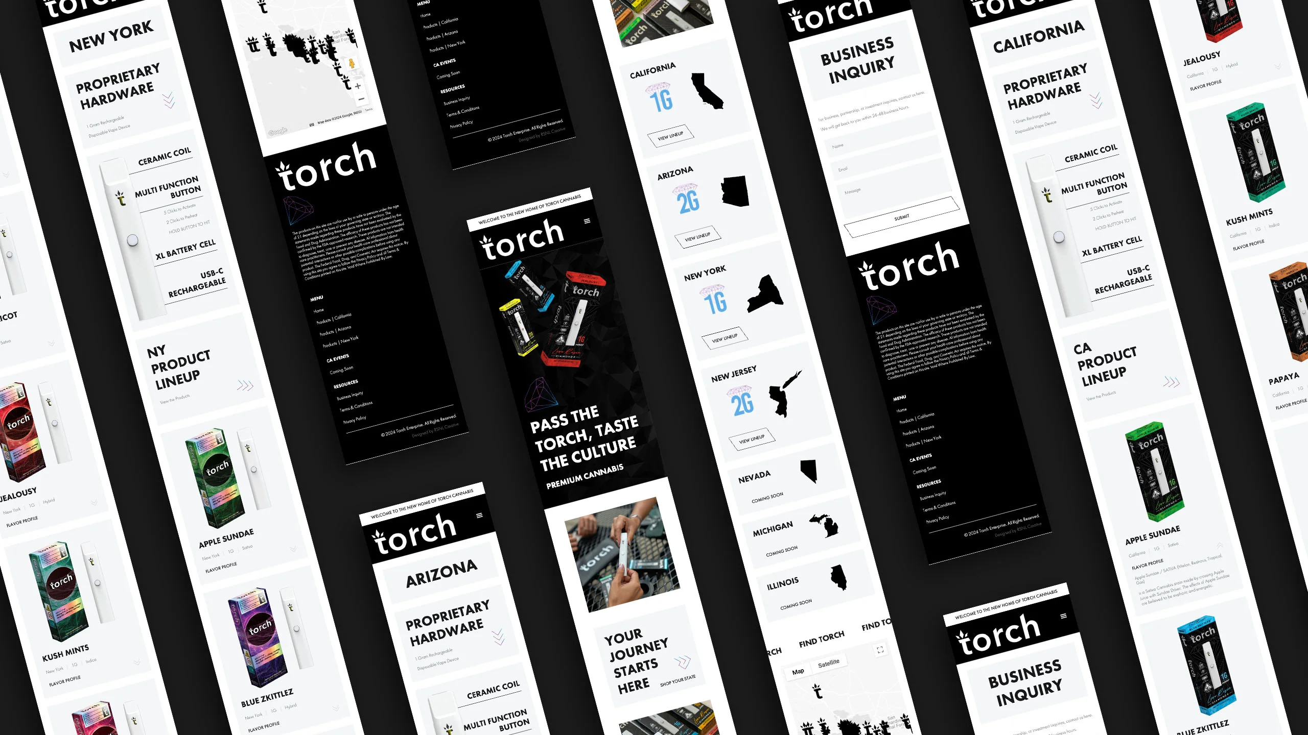 Torch Web Mockup Screens Phone