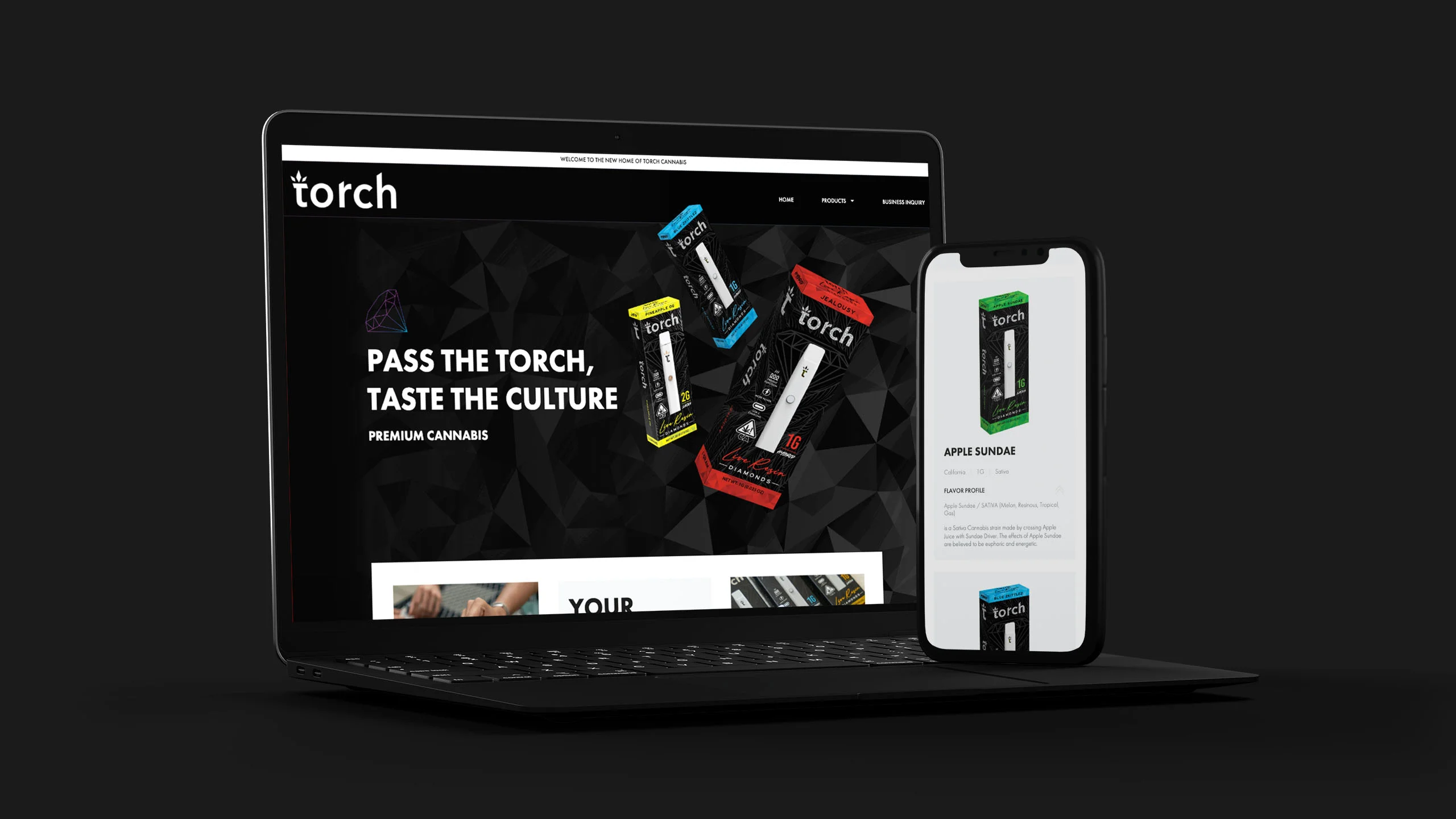 Torch Web Mockup